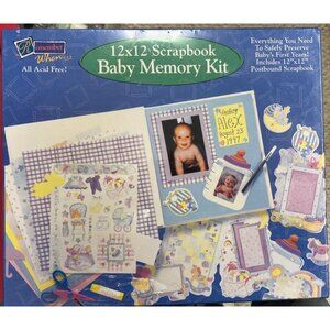 MEGA 12x12 Scrapbook Baby Memory Kit by Remember When... 47 Pieces 11753
